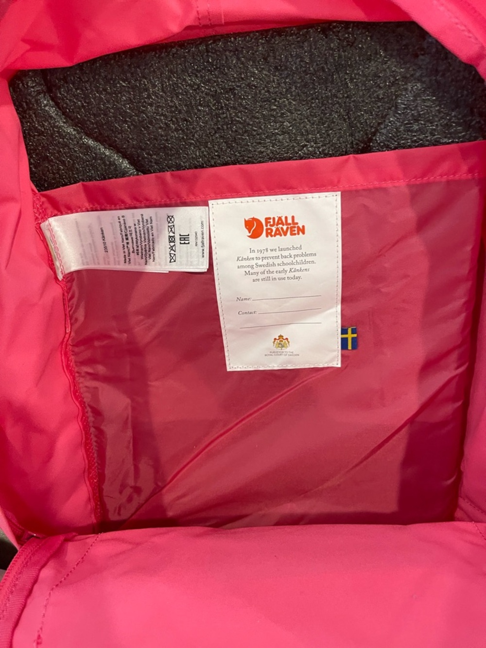 fjallraven hot pink backpack - Picture 7 of 10